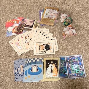 Cat Theme Collectible Cards Lot (~40 pcs) | New, 喵屿集